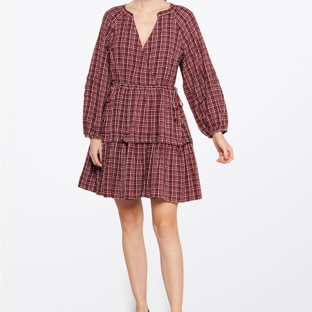 Madewell Seersucker Wrap Mini Dress